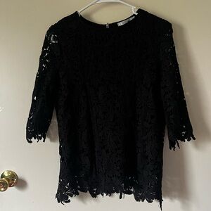 WD.NY Black Lace Women's Blouse